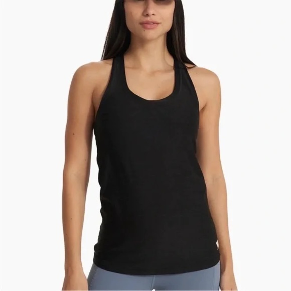 Vuori Black Racerback Tank Top